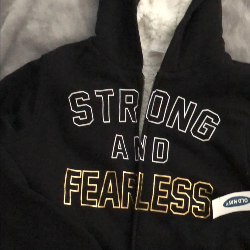 Fleece lined zip up hoodie